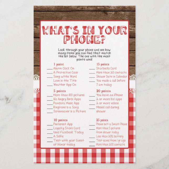 Lámina Qué hay en tu teléfono - Red Baby Q (Anverso)