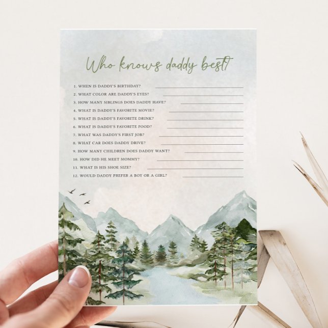 Lámina Que la aventura empiece a Baby Shower que sabe del (Let the Adventure Begin Baby Shower Game)