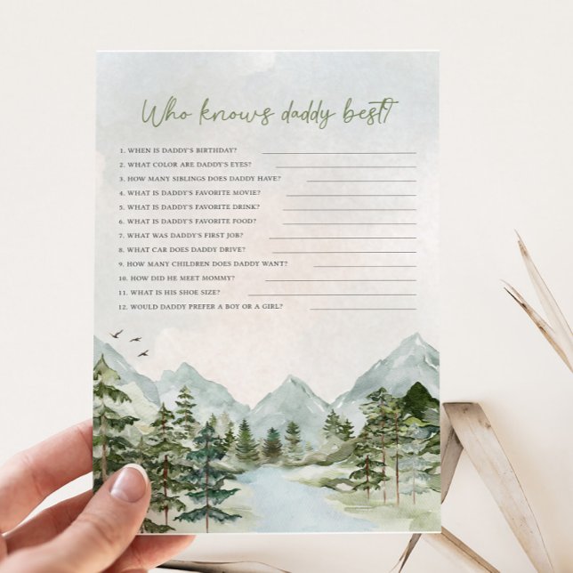 Lámina Que la aventura empiece Baby Shower que conoce el  (Let the Adventure Begin Baby Shower Game)