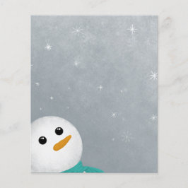 Lámina Que Nieva Papel De Snowman