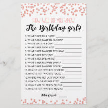 ¿Qué tan bien conoce el juego del chica de cumplea