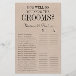 Lámina ¿Qué tan bien conoces a la LGBTQ ruidosa de Grooms