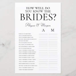 Lámina ¿Qué tan bien conoces a las novias LGBTQ