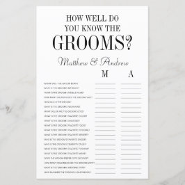 Lámina ¿Qué tan bien conoces el colectivo LGBTQ de Grooms