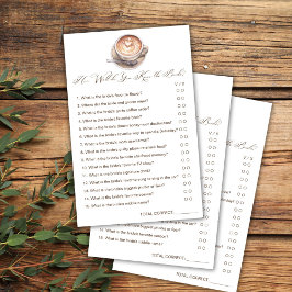 Lámina ¿Qué tan bien conoces el juego de la ducha de café