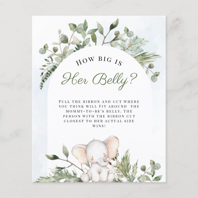 Lámina ¿Qué tan grande es su Belly? (Anverso)