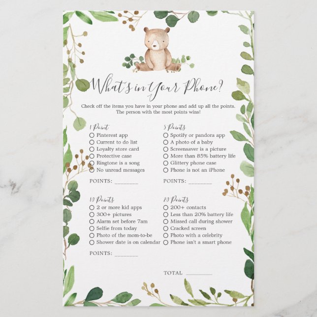 Lámina ¿Qué tienes en tu teléfono? (Anverso)