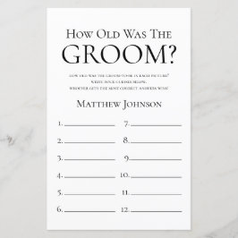 Lámina Qué Viejo Era El Groom