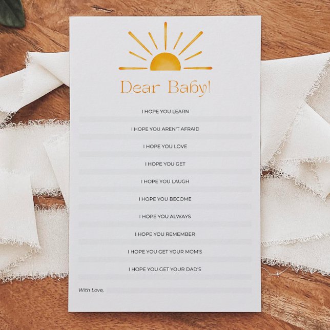 Lámina Querido bebé desea un juego de Baby Shower (Subido por el creador)