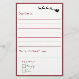 Lámina Querido Papá Noel - Carta A Los Niños A Santa Lind