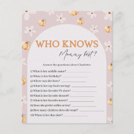 Lámina Quién conoce a mamá mejor carta de juego de Baby S