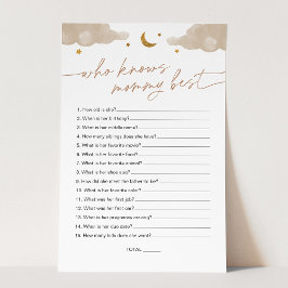 Lámina Quién conoce a mamá mejor estrella de Twinkle Baby