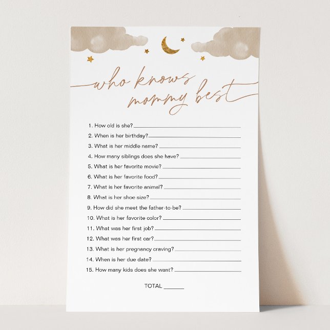 Lámina Quién conoce a mamá mejor estrella de Twinkle Baby (Subido por el creador)