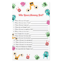 Quién conoce a mamá mejor juego de Baby Shower