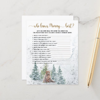 Lámina Quién conoce a mamá mejor juego de ducha