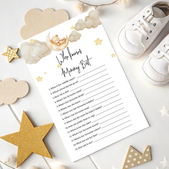 Lámina Quien conoce a mamá mejor juego sobre la moon bebé (Subido por el creador)