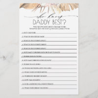 Quién conoce a papi mejor juego de Baby Shower