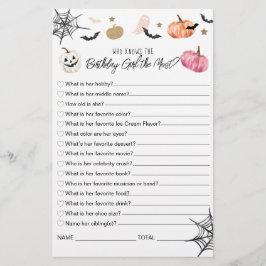 Lámina Quién conoce al chica de cumpleaños The Most Hallo