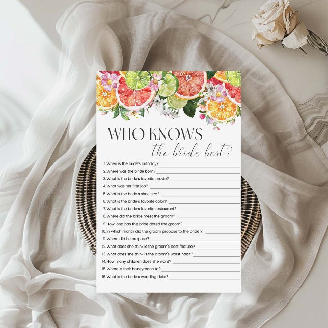 Lámina Quien Conoce El Juego De Ducha Bridal Citrus (Subido por el creador)