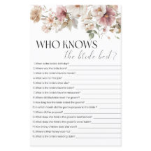 Quien Conoce El Juego De La Ducha Bridal De La Nov