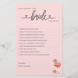 Lámina ¿Quién conoce mejor a la novia?