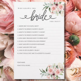 Lámina ¿Quién conoce mejor a la novia?