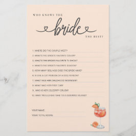 Lámina ¿Quién conoce mejor a la novia?