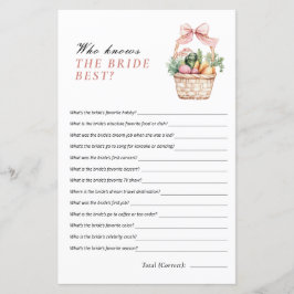 Lámina Quién conoce mejor a la novia recién casada en el 