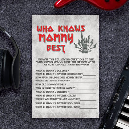 Lámina Quién conoce mejor a mamá