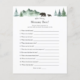 Lámina Quién conoce mejor a mamá