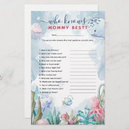 Lámina 'Quién conoce mejor a mi mamá' en el submarino Bab