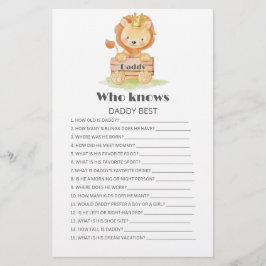 Lámina ¿Quién conoce mejor a papá?