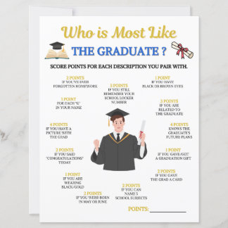 Lámina Quien Es Más Como El Juego De La Graduada