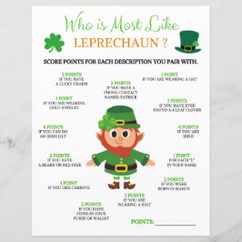 Lámina ¿Quién es más como un Leprechaun?