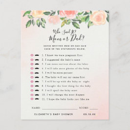 Lámina Quién lo dijo | Juego Baby Shower