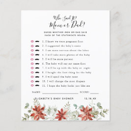 Lámina Quién lo dijo | Juego Baby Shower