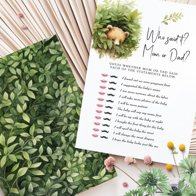 Lámina ¿Quién Lo Dijo? ¿Mamá o papá? (Subido por el creador)