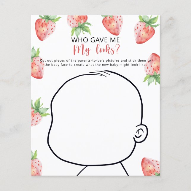 Lámina ¿Quién me dio mi apariencia, bebé? (Anverso)