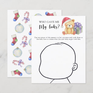 Lámina ¿Quién me dio mi apariencia juego de baby shower?