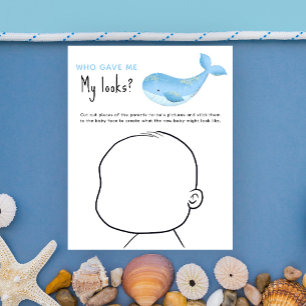 Lámina ¿Quién me dio Mi apariencia? juego de baby shower