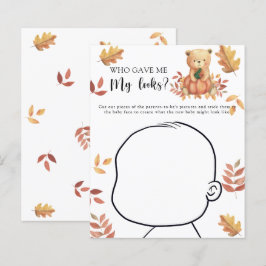 Lámina ¿Quién me dio mi aspecto juego de baby shower