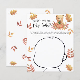 Lámina ¿Quién me dio mi aspecto juego de baby shower