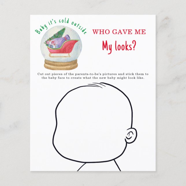 Lámina ¿Quién me dio mi mirada? - El trineo de Santa (Anverso)