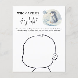 Lámina ¿Quién me dio mi mirada? - Pingüino Cute