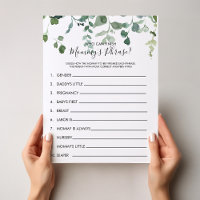 ¿Quién puede terminar el juego de Baby Shower de f