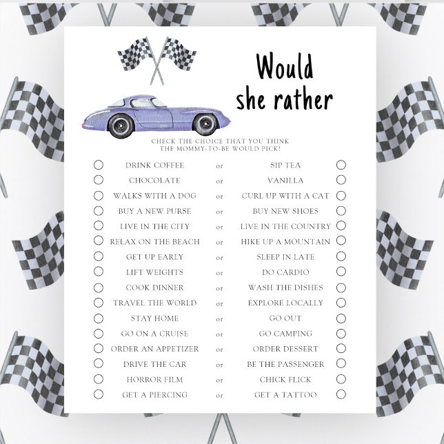 Lámina Race car car baby ducha Prefiere jugar (Subido por el creador)