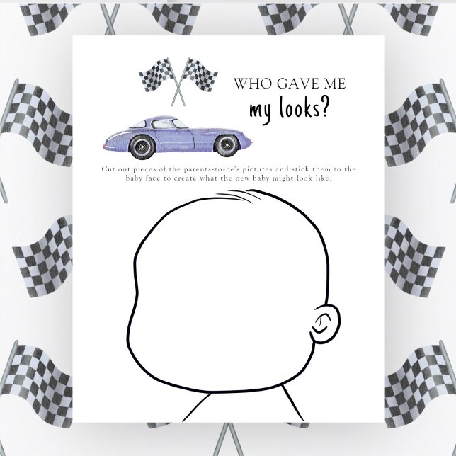 Lámina Race car - ¿Quién me dio mi apariencia? (Subido por el creador)