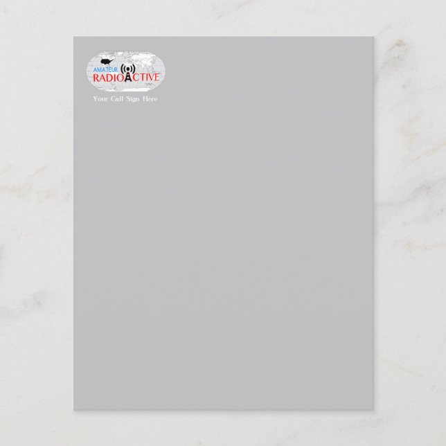 Lámina Radioaficionados Activos del Mundo  (Anverso)