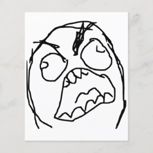 Lámina Rage Guy Angry Fuu Fuuu Rage Face Meme