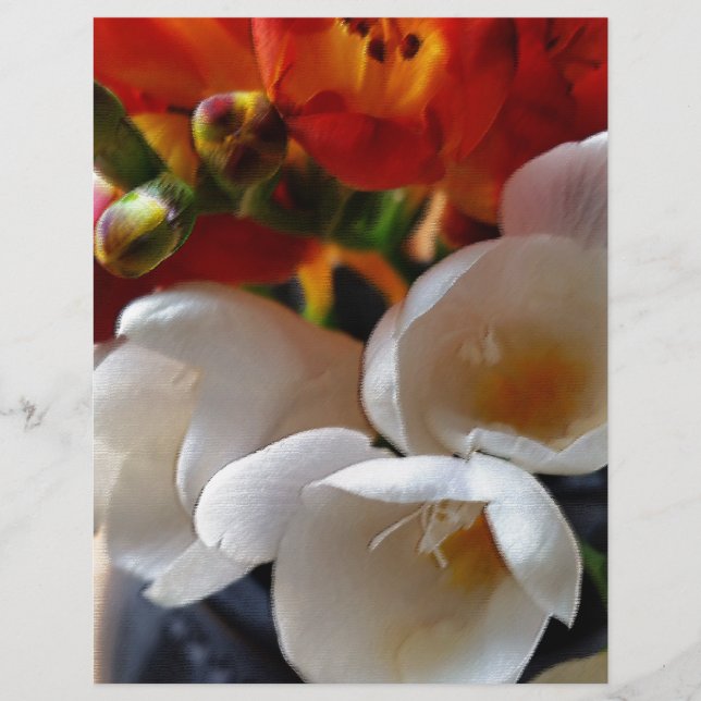 Lámina ramo de freesias (Anverso)